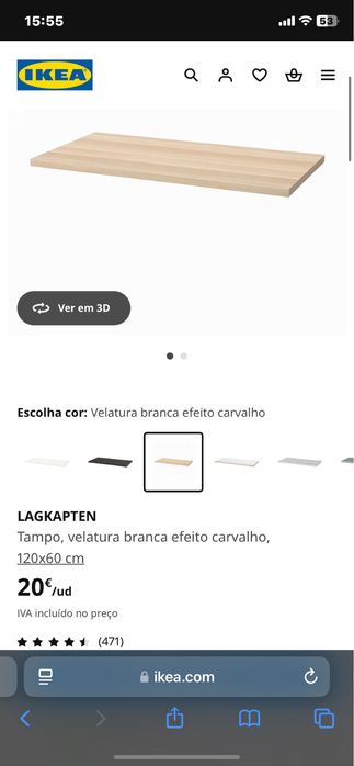 Tampo de mesa ikea