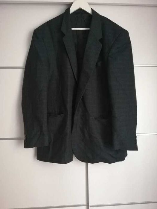 Męska marynarka w kratę – elegancka klasyka w stylu retro Sergio Rossi