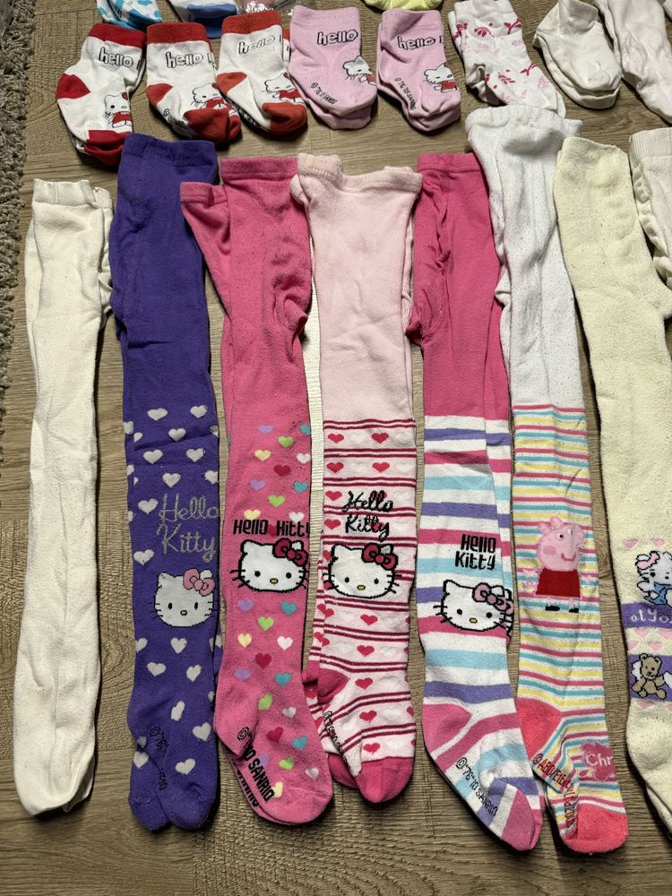 Rajstopy skarpetki majtki dla dziewczynki 1 2 3 lata hello kitty peppa