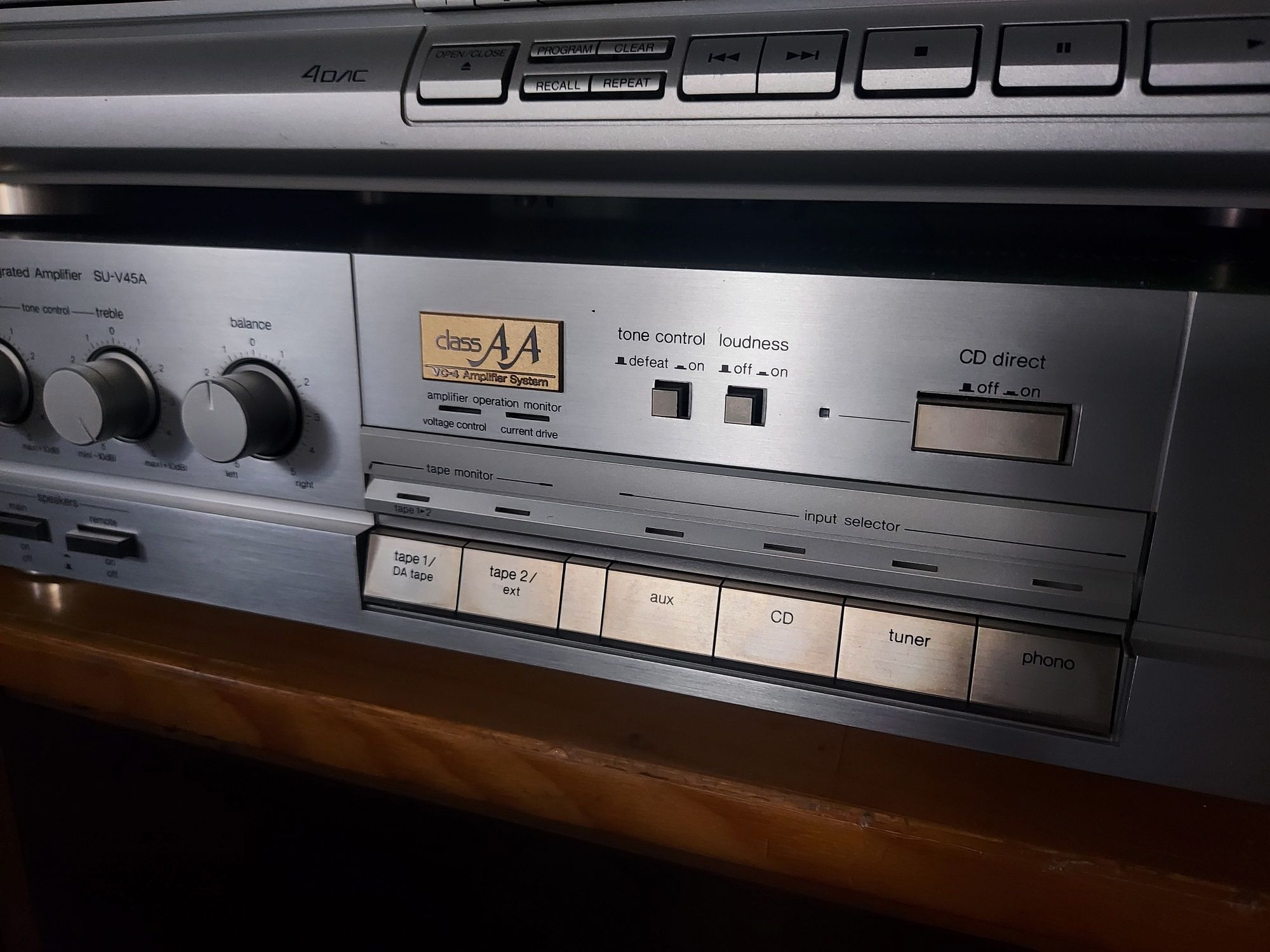 Wzmacniacz Technics SU V45A  Silver stan super