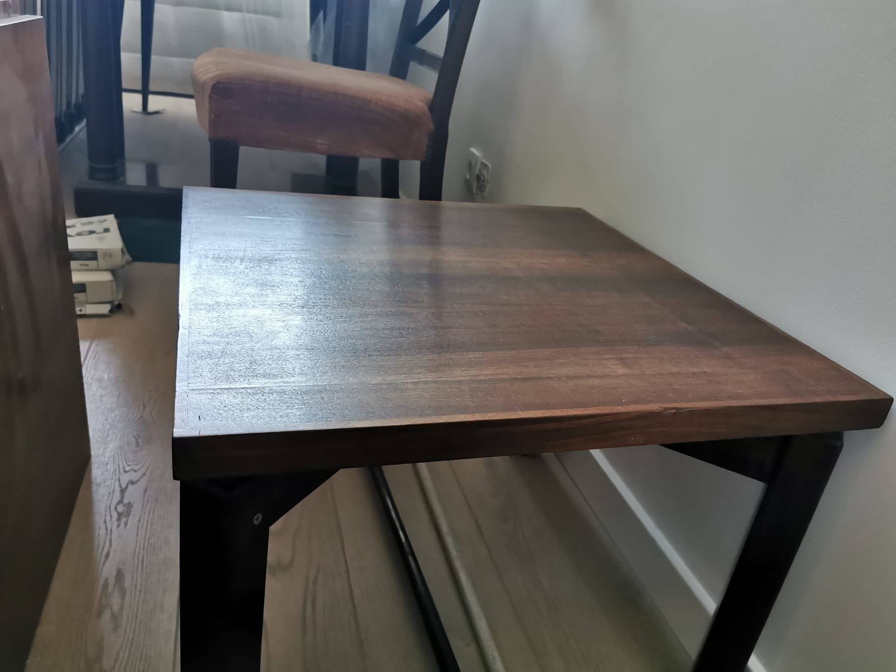 Coffee table Vintage, anos 50/60 em madeira exótica