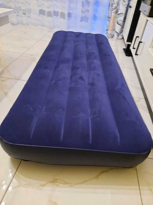 Materac Basenowy Dmuchany Granatowy Jednoosobowy łóżko basen NOWY