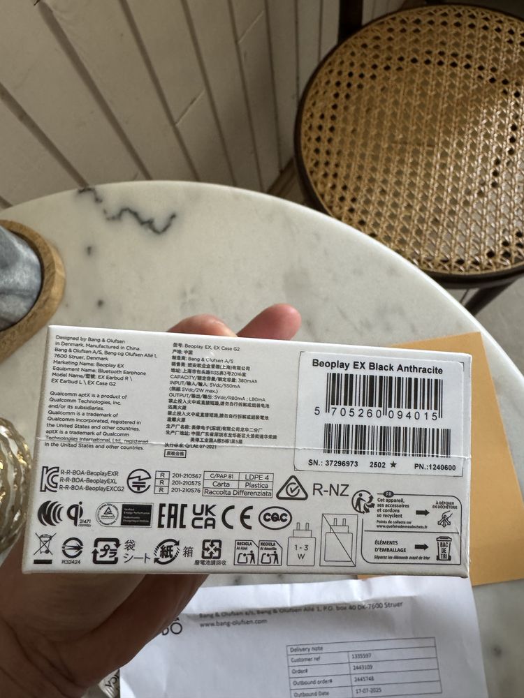 Bang & Olufsen EX, słuchawki BT, ANC, nowe!
