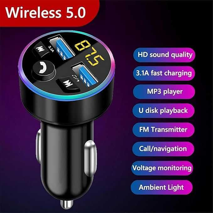 Adapter Bluetooth Transmiter samochodowy Transmiter Bluetooth 378