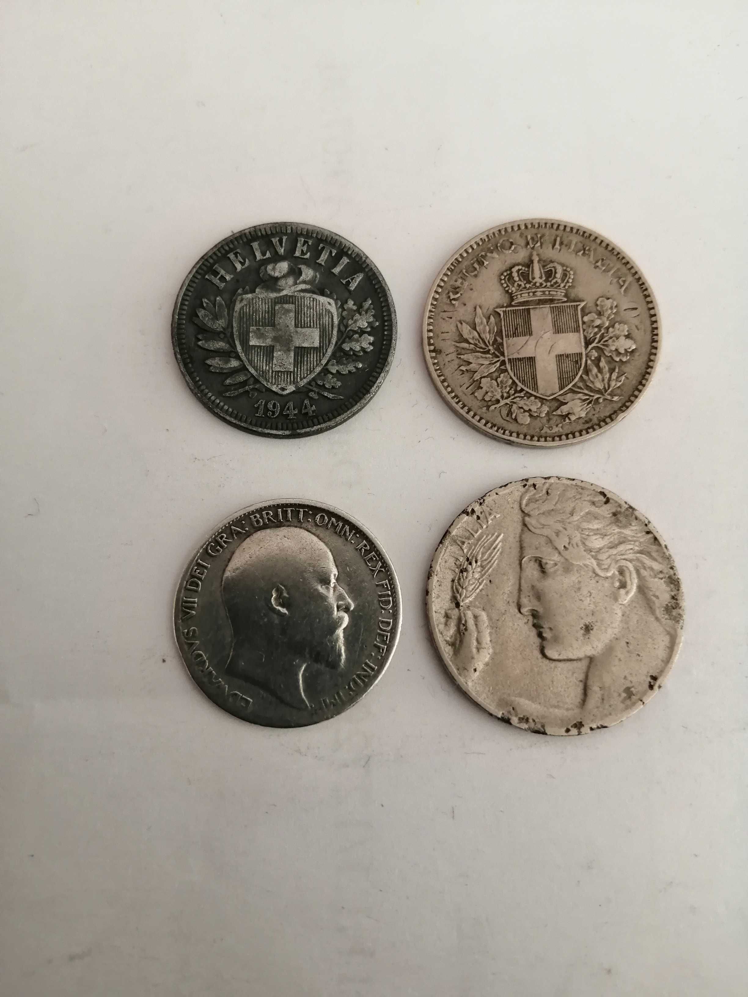 3  moedas de 1910, 1919, 1944