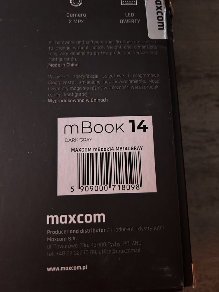 Maxcom mBook 14 - supercienki