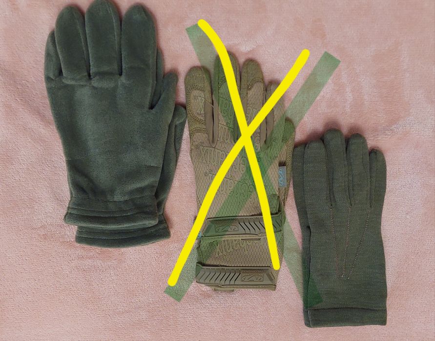 Рукавиці військові трикот., флісові. Шапка.