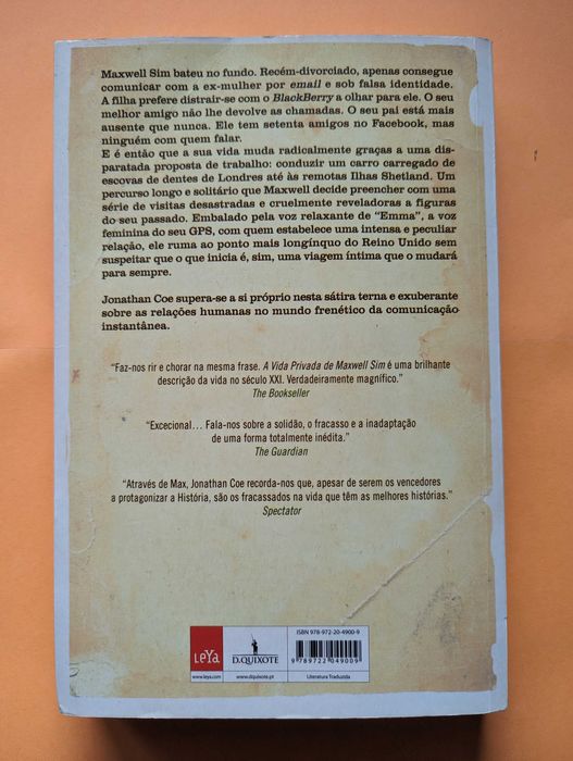 A Vida Privada de Maxwell Sim - Jonathan Coe
