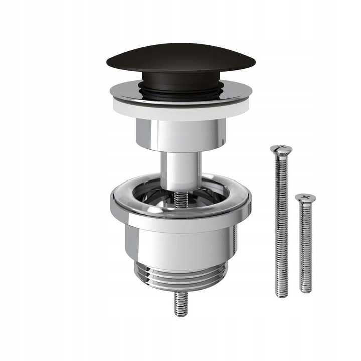 Czarny Korek spustowy Adjustable KLIK-KLAK regulowany
