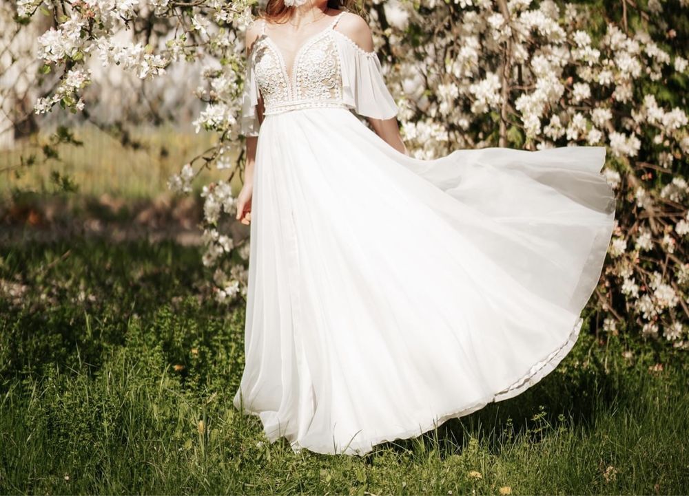 Suknia ślubna boho XS/S