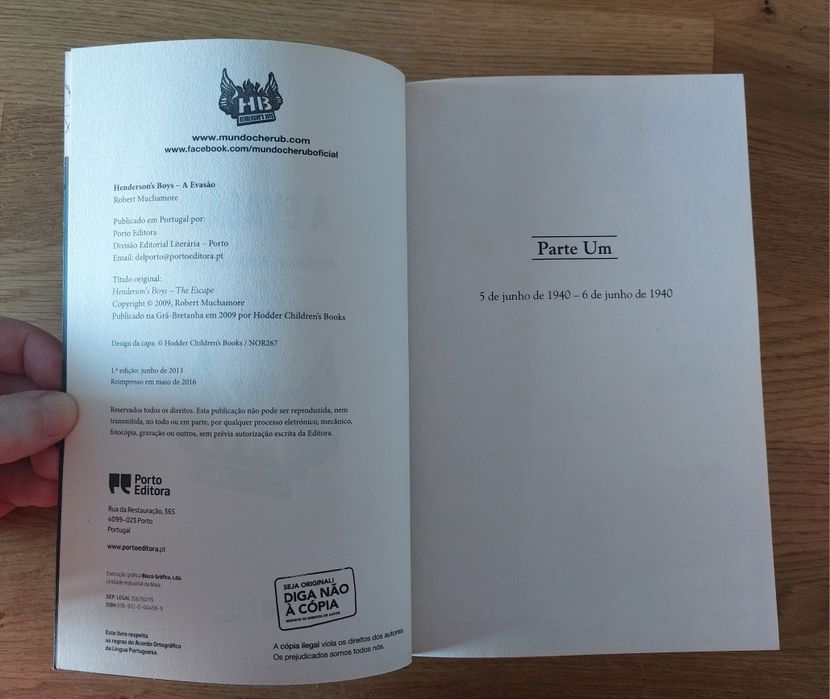 Livro A Evasão de Robert Muchamore