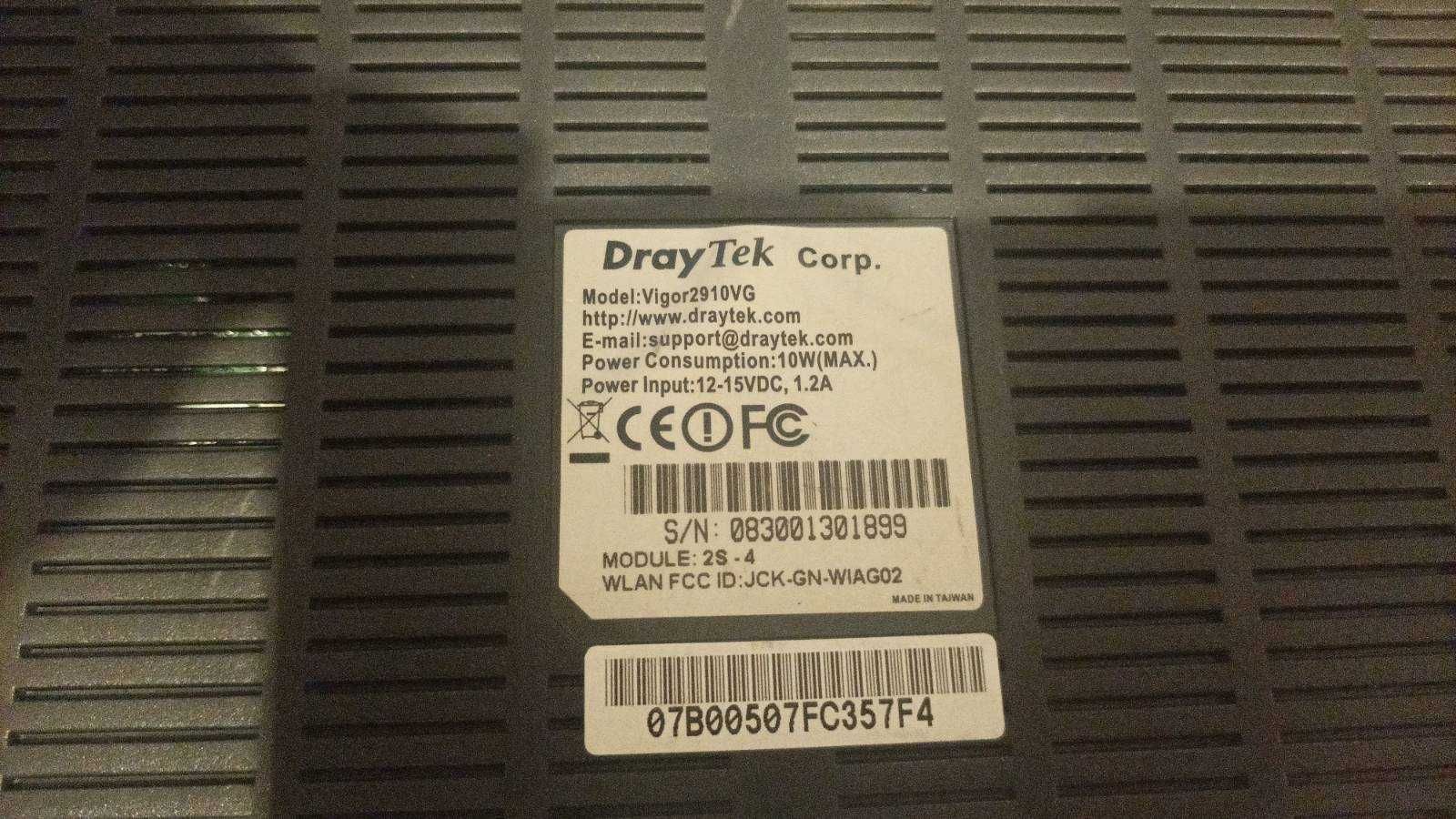 Router Draytek Vigor 2910 vg
