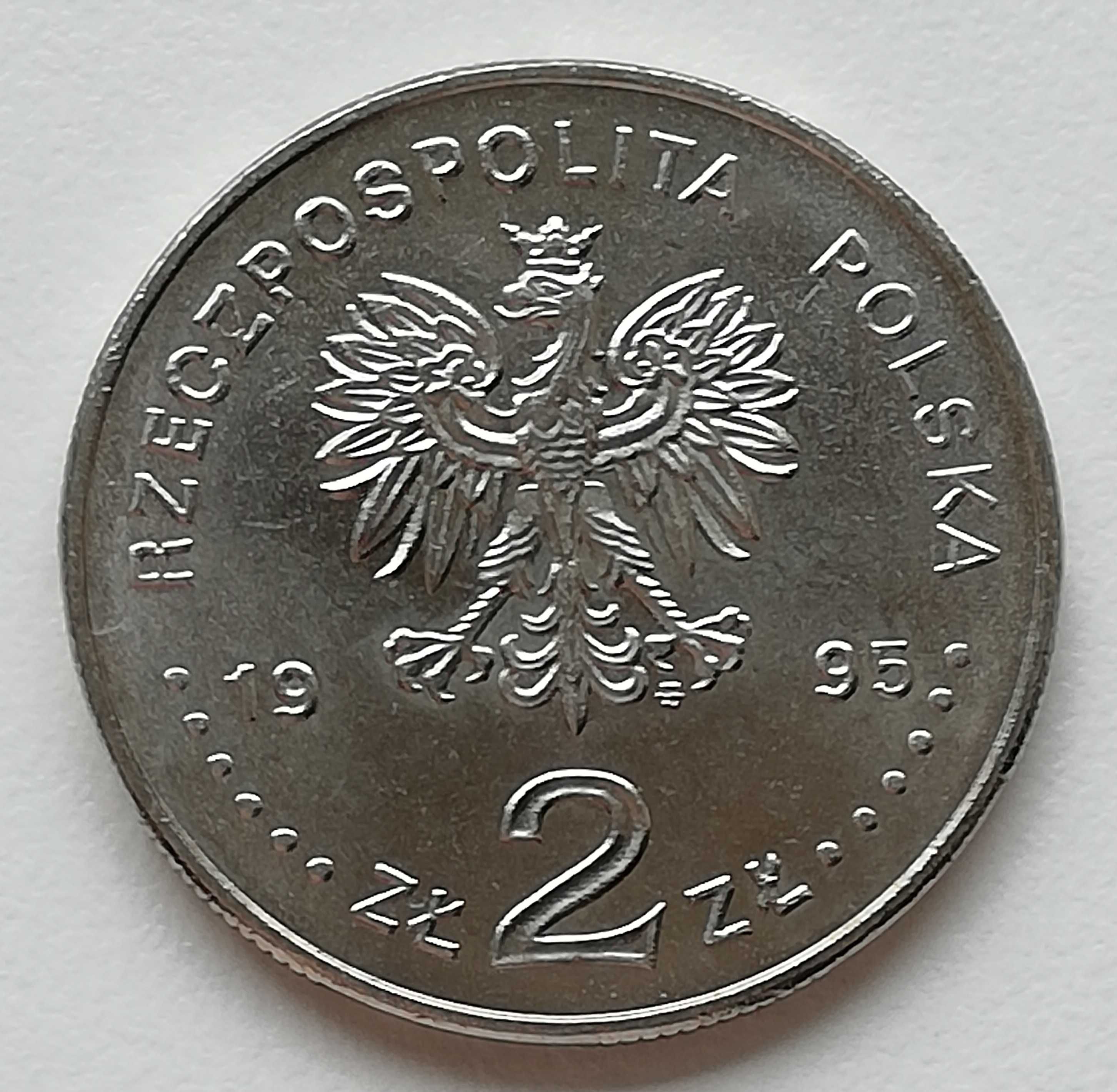 Moneta 2 zł 100 lat nowożytnych Igrzysk Olimpijskich 1896 - 1996 st SM