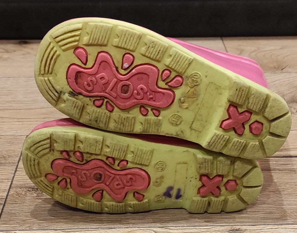 Buty kalosze dziewczęce różowe 30