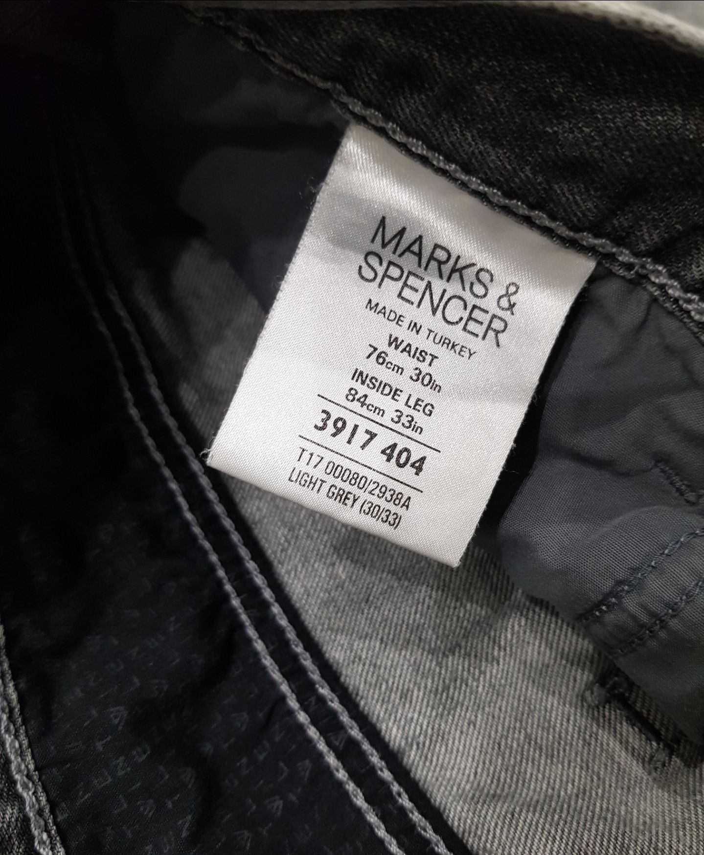 W30L33 Мужские джинсы/штаны Marks&Spenser