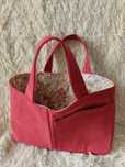 Czerwona torebka jeansowa handmade