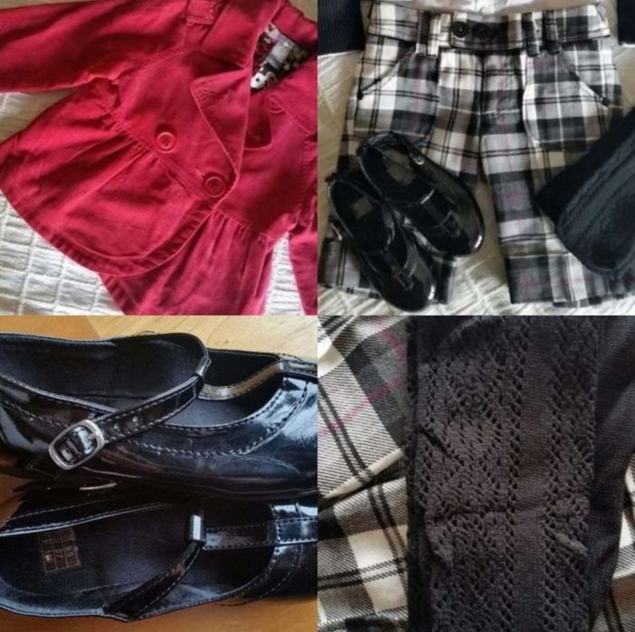 IRRESISTIVEL Festa Blazer+ Calções +Sapatos + Collants Menina 4-5 Anos