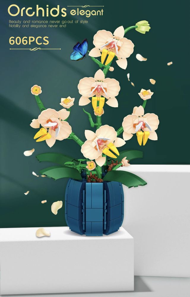 Kwiat Orchid Lego - zamiennik