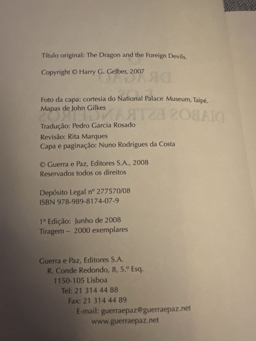 Livro O Dragão e os diabos estrangeiros de Harry G Gelber