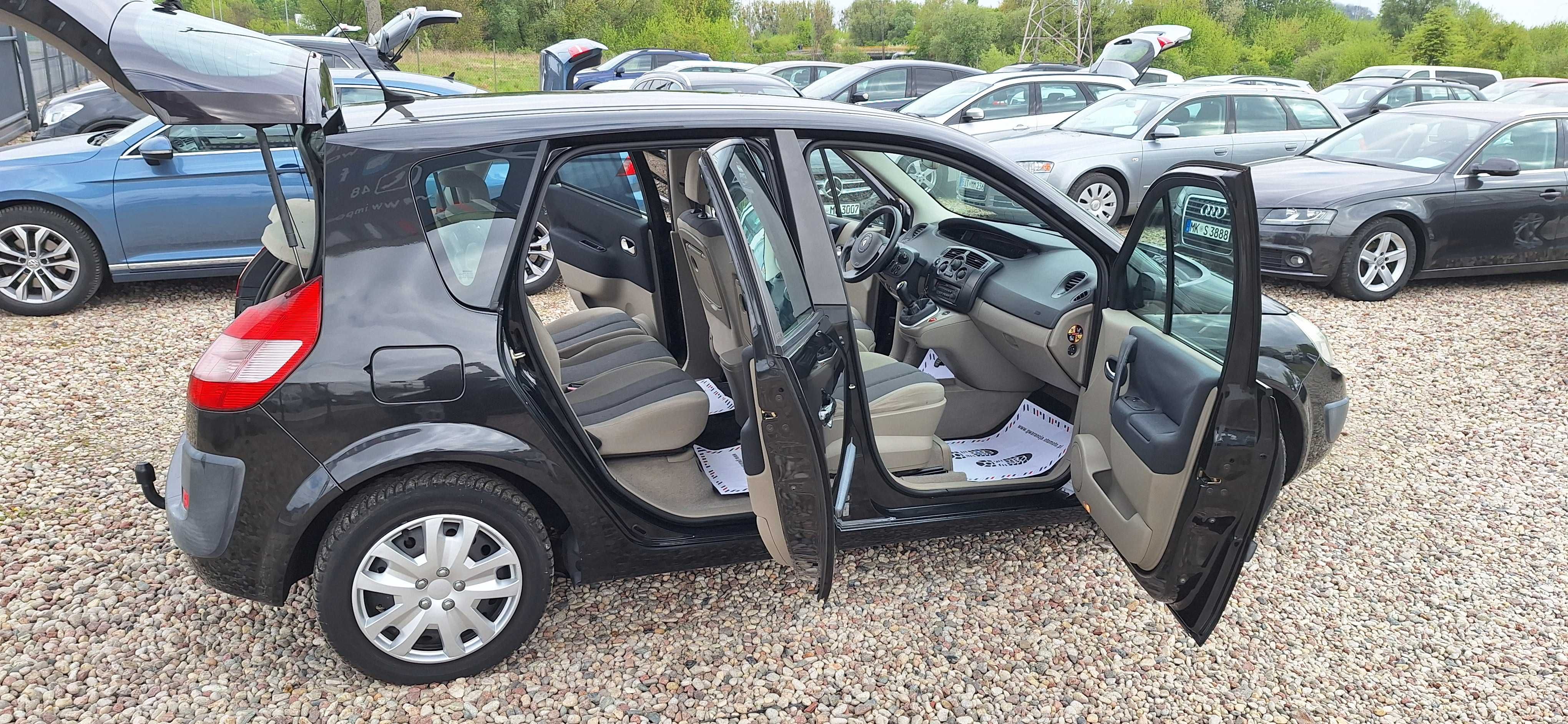 Renault Scenic 1.6 Benzyna Hak Klima Po oplatach Zobacz