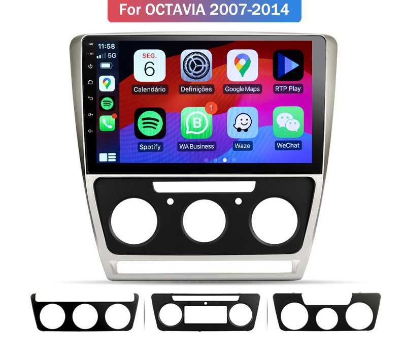Auto Radio Para Skoda Octavia Android 13-Carplay Android Auto/Montagem