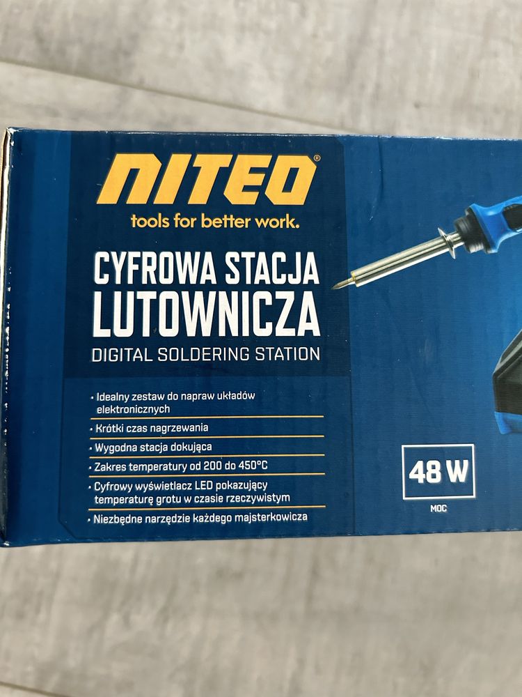 Nowa cyfrowa stacja lutownicza lutownica niteo