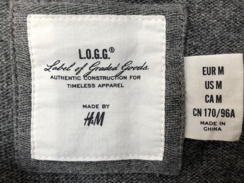szara swetrowa tunika / sukienka H&M