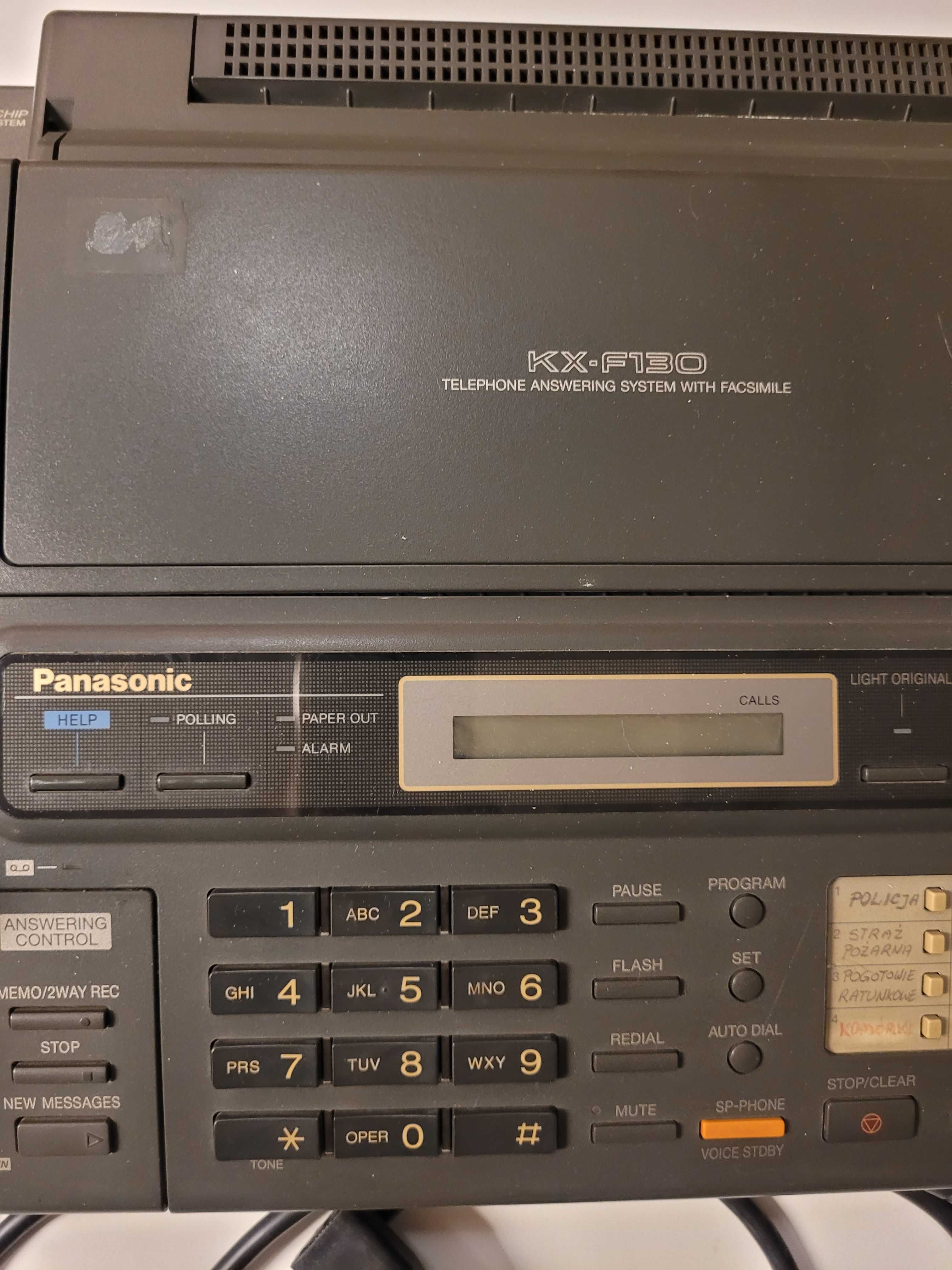 Telefax Panasonic z automatyczną sekretarką
