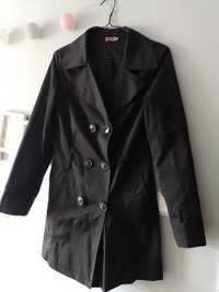 Damski płaszcz czarny rozmiar 42