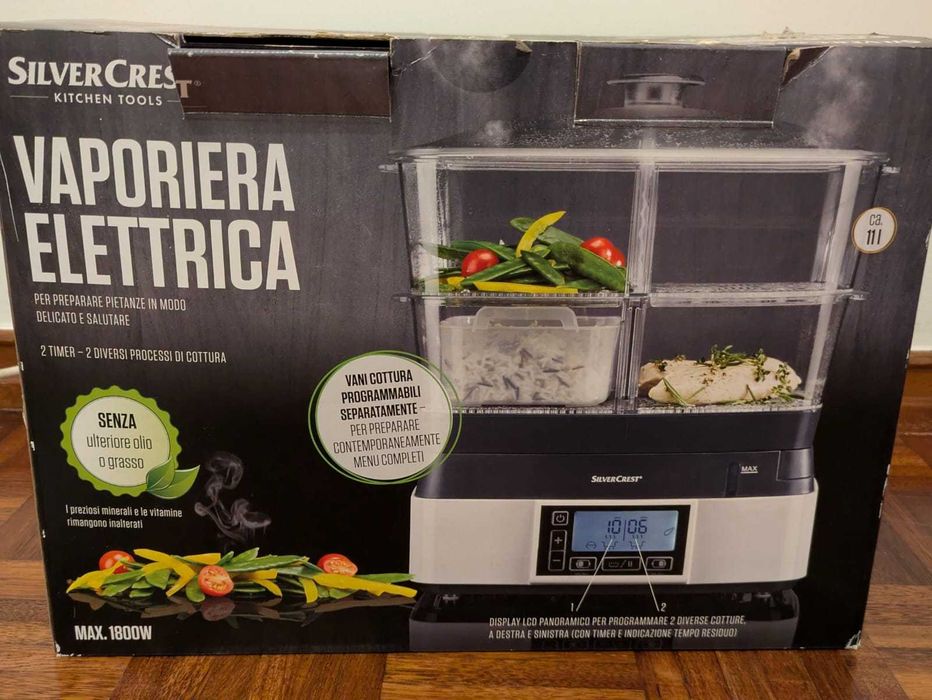 Máquina de Cozinhar a Vapor Silvercrest Como Nova 25€