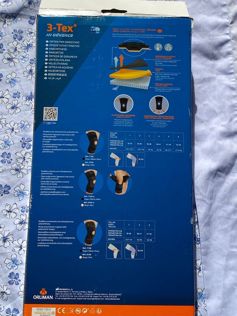 Joelheira ortopédica