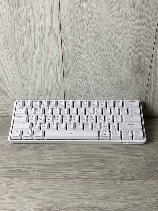 Механічна ігрова клавіатура Dierya DK61SE з підсвічуванням, біла