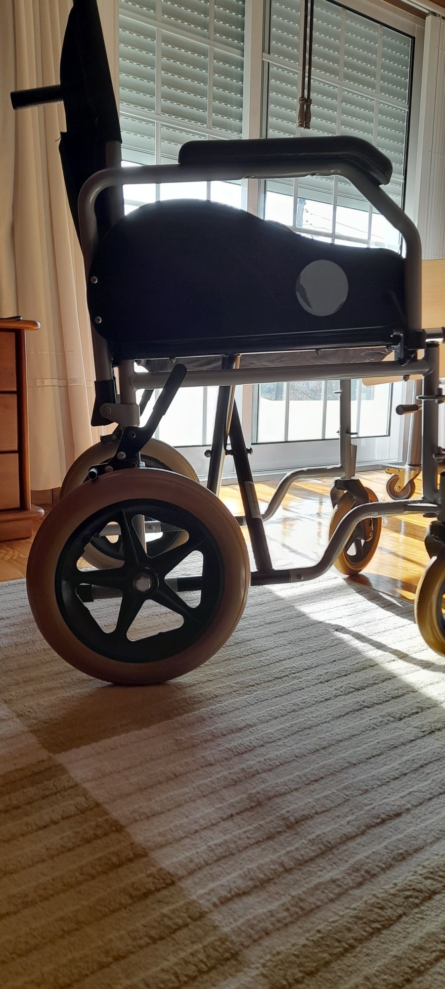 Cadeira de rodas + assento ortopédico