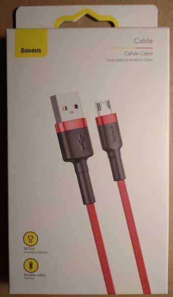 Baseus USB-A - MicroUSB 3 m 300cm Kabel micro USB w Oplocie Nowy