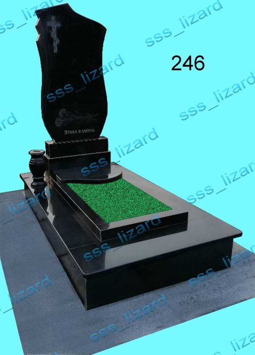 Памя'тники одинарні, виготовлення та встановлення.