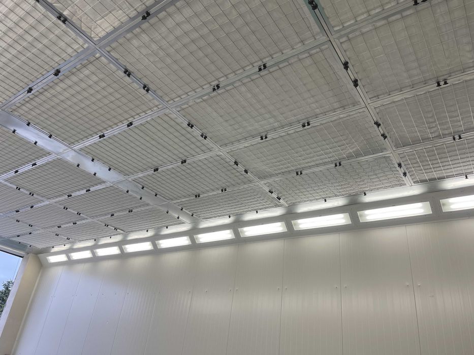 Instalacja nawiewu do ściany lakierniczej, Plenum nawiewne do lakierni