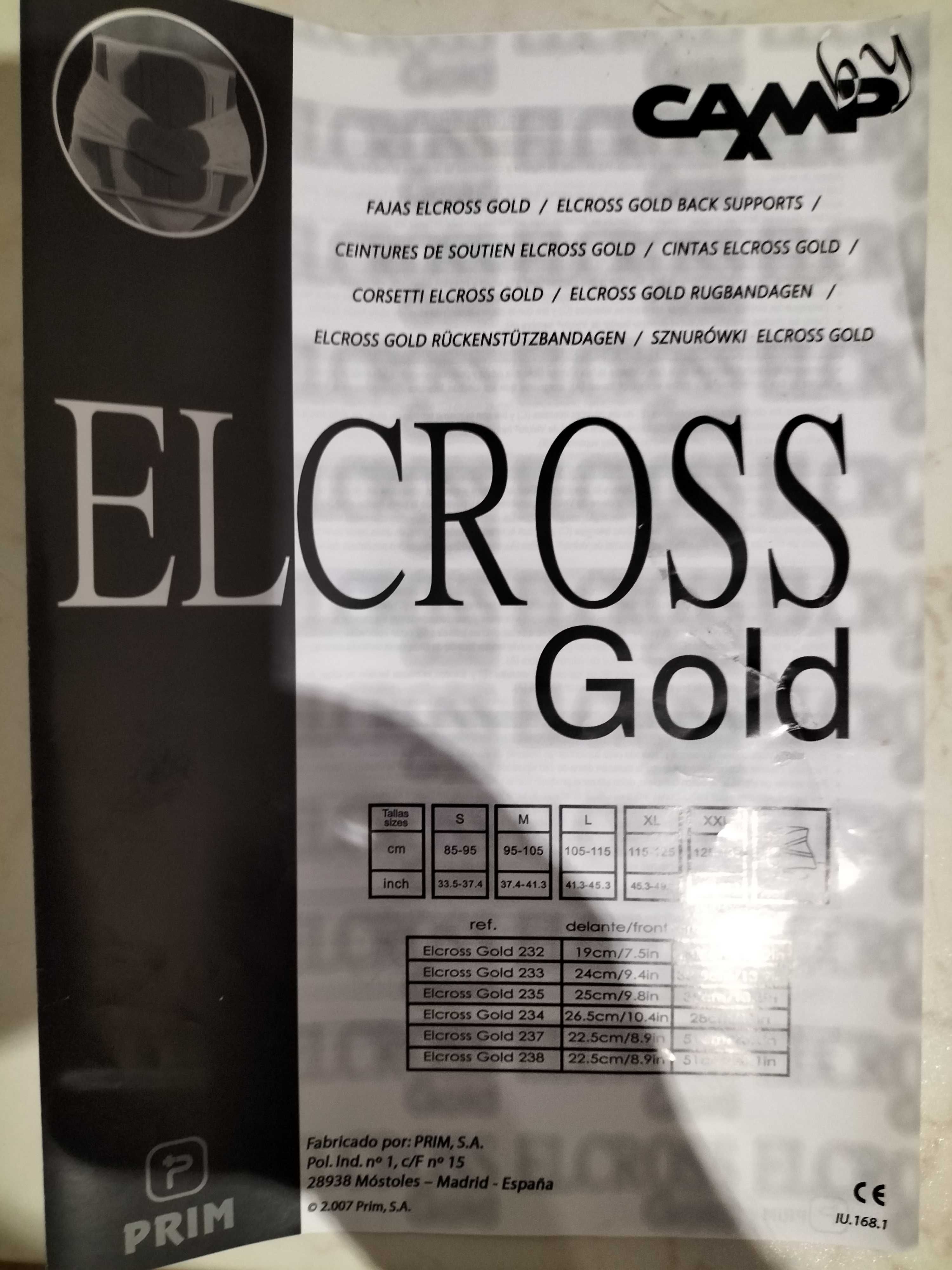 Gorset zapinany Elcross Gold