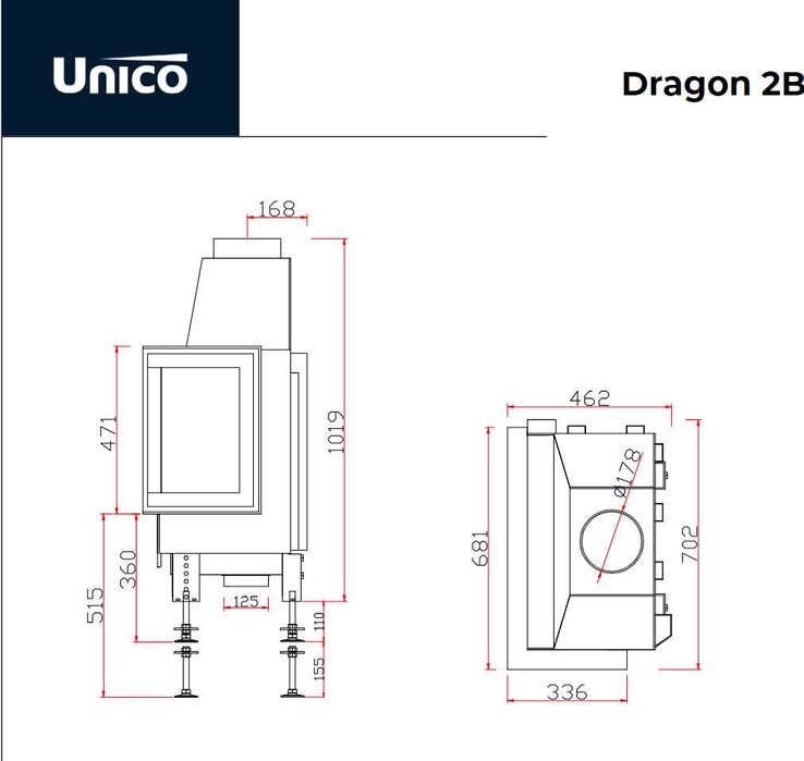 Wkład Unico Dragon 2B RASTER S6 wkład nowy z ekspozycji 8699 zł