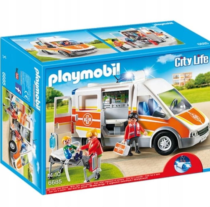 Radiowóz i karetka Playmobil w zestawie