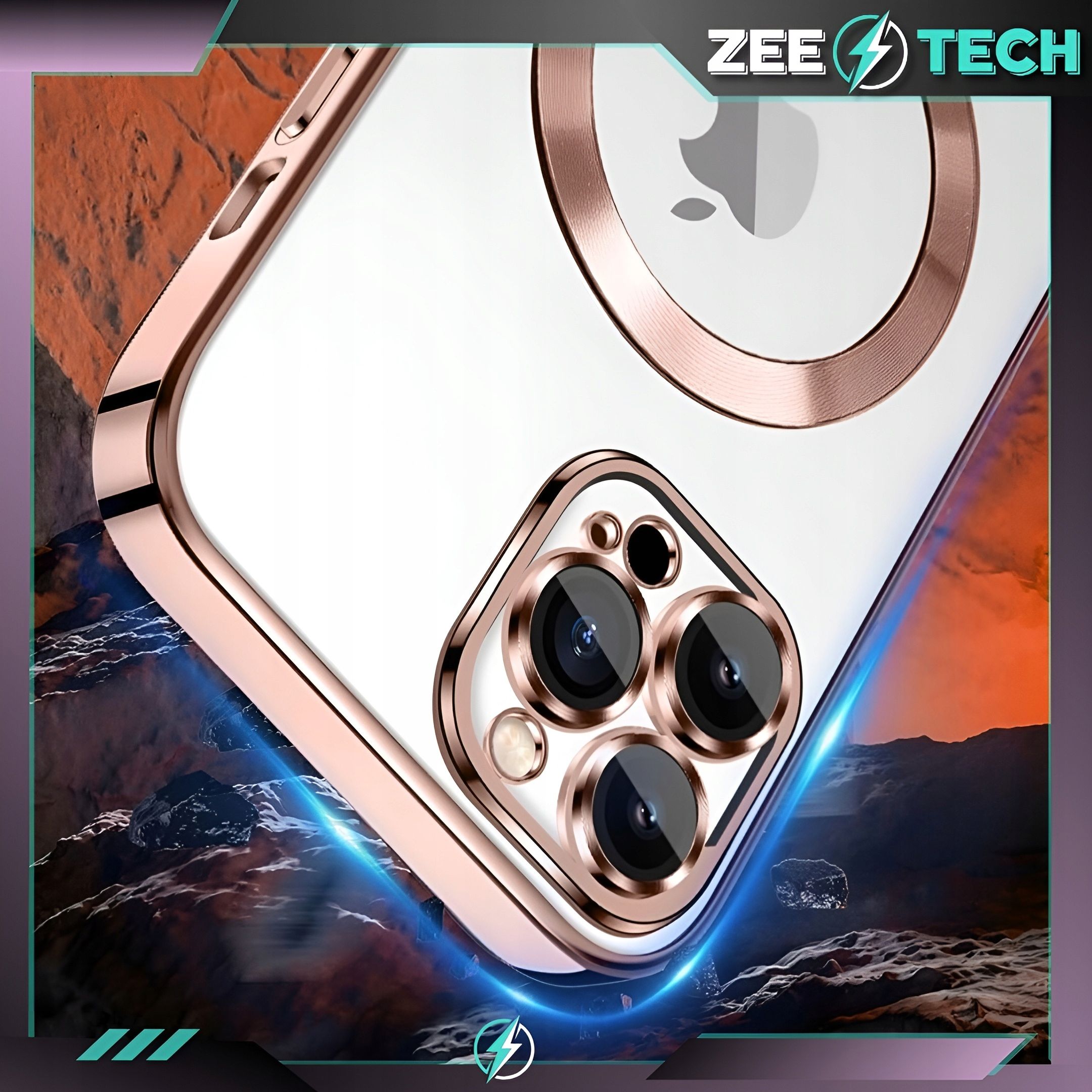 Etui Do Iphone 15 Pro Magsafe Case Pokrowiec Obudowa Osłona + Szkło