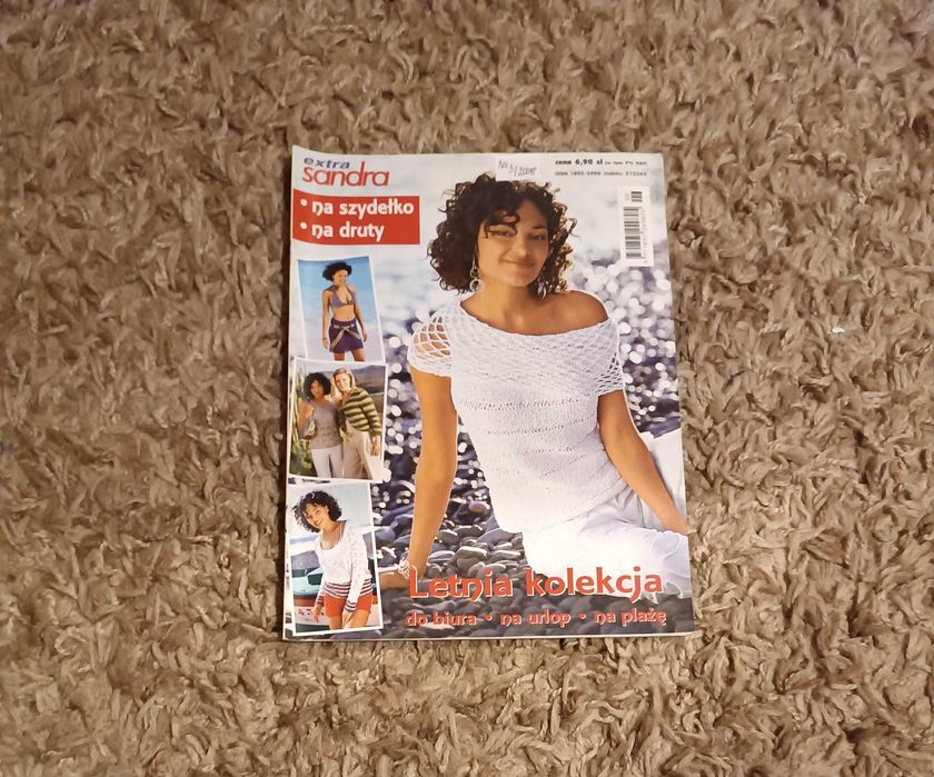 Sandra Extra na druty i szydełko nr 3/2008 Kolekcja na lato