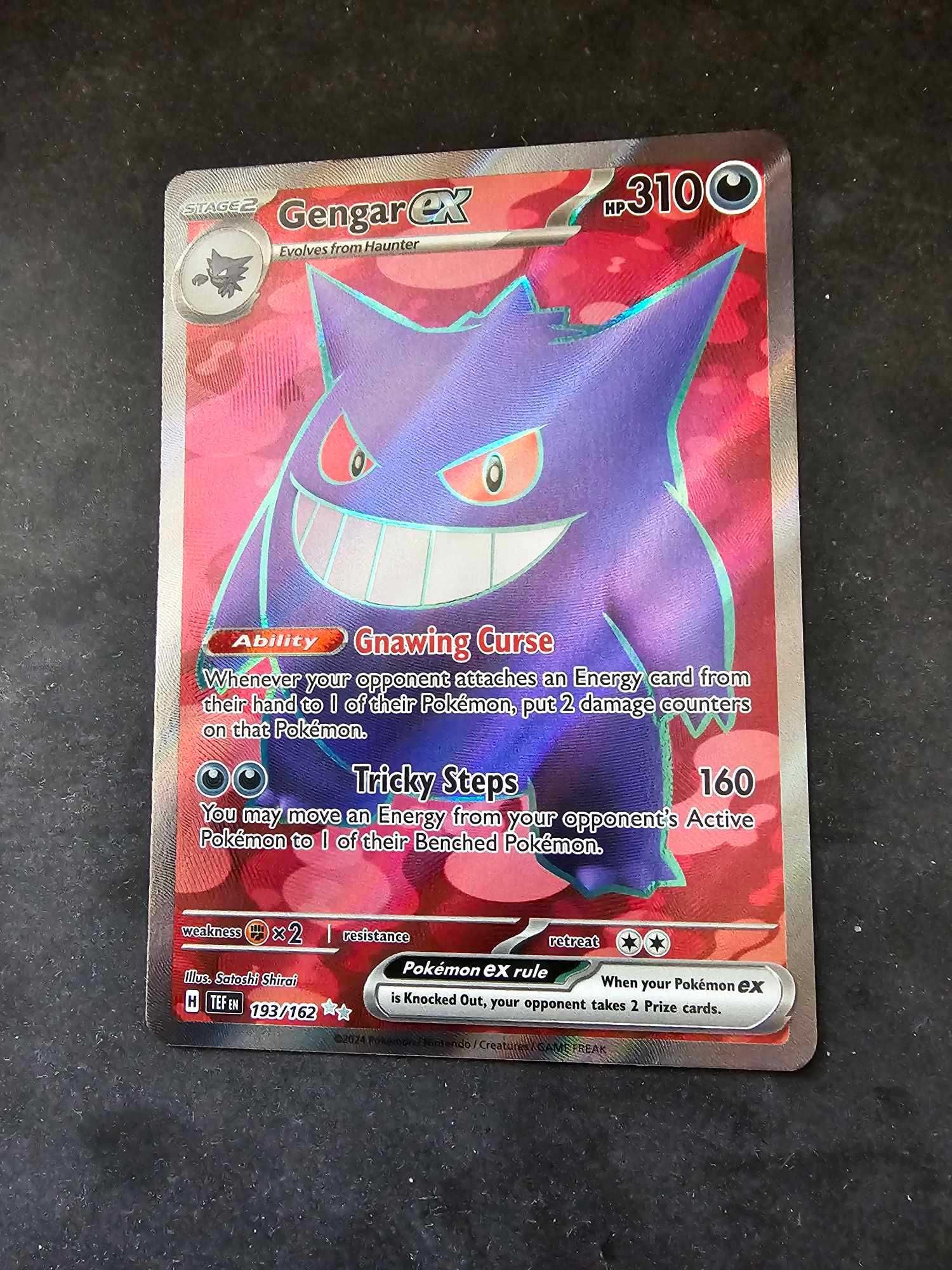 Karta Pokemon Gengar EX TEF 193/162