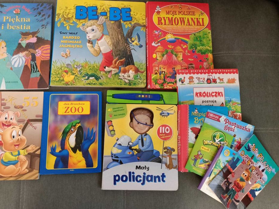 Zestaw książek + Policjant z długopisem