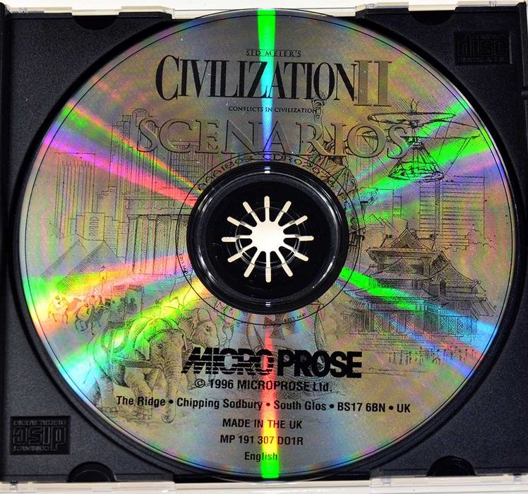 Sid Meier's CIVILIZATION II: Scenarios - duży big box, MicroProse 1996