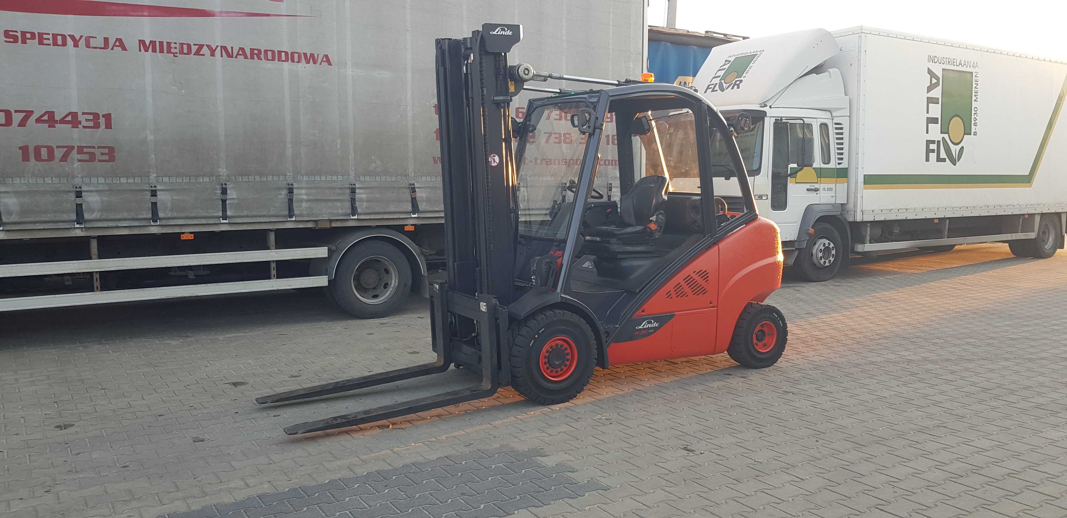 Linde H35T-02 EVO 2017 rok 3,5 tony przesuw boczny