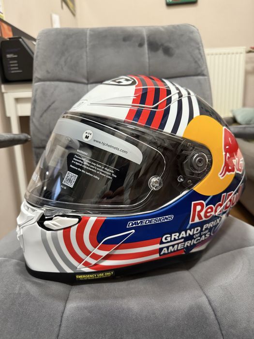 Kask Motocyklowy HJC RPHA 1 Red Bull Austin GP Rozmiar M - NOWY!
