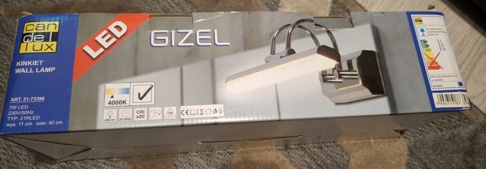 Kinkiet GIZEL 7W LED 4000K barwa biała