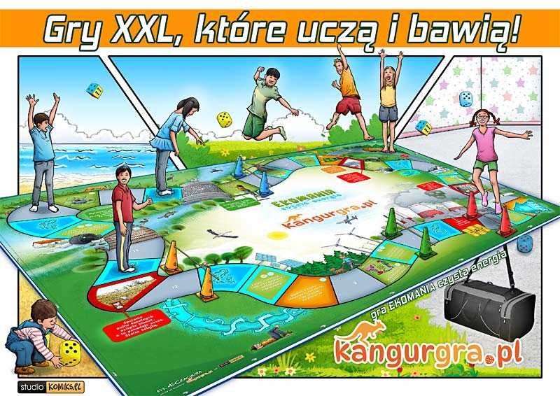 EKO GRA XXL dla DZIECI - EKOMANIA czysta energia 3 x 2 metra