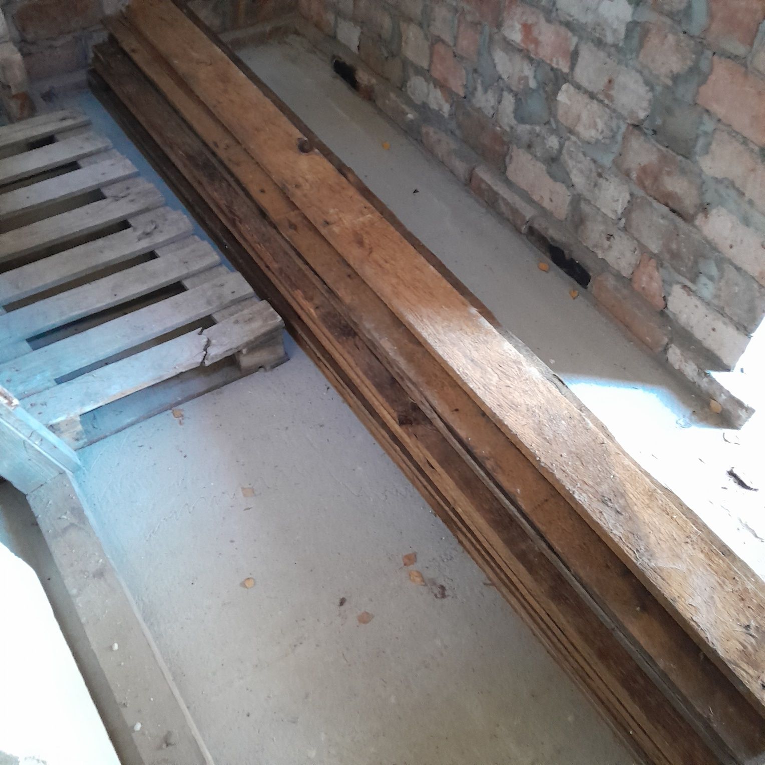 Deski używane calówki 55 szt.(dł.2,6m i 1,5m)
