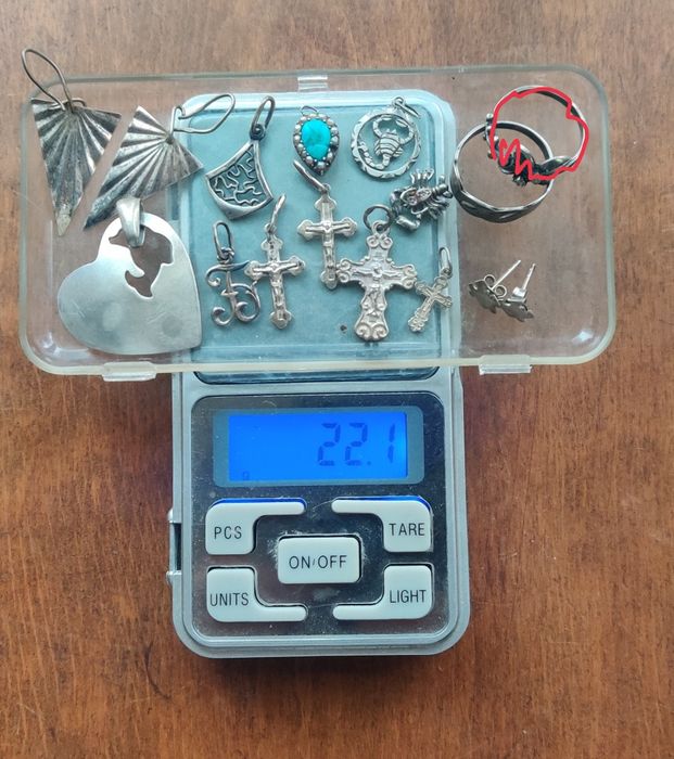 Серебро. Срібло. Хрестик